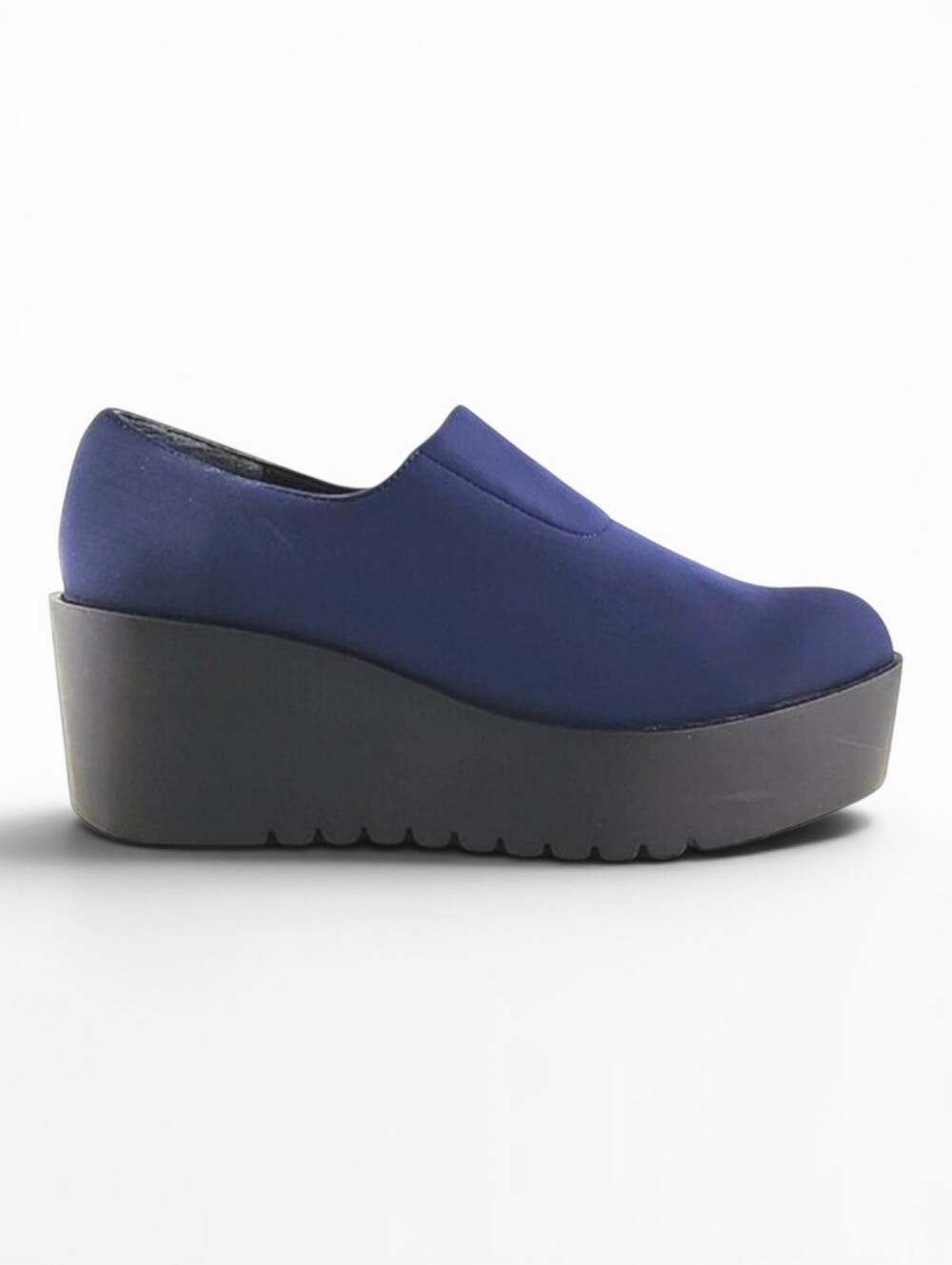 Donald Pliner Women's Cape Blue Black Wedge Platform Shoes 7.5M